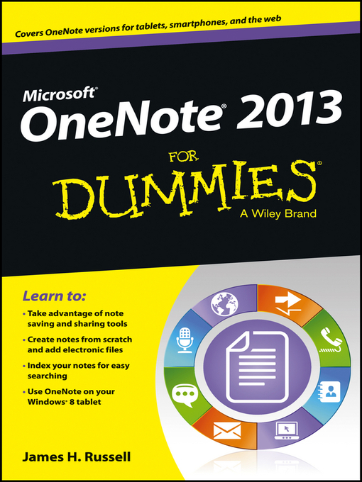 Title details for OneNote 2013 For Dummies by James H. Russell - Available